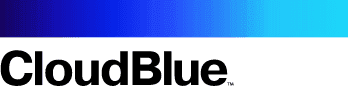 Logotipo azul nube oscuro
