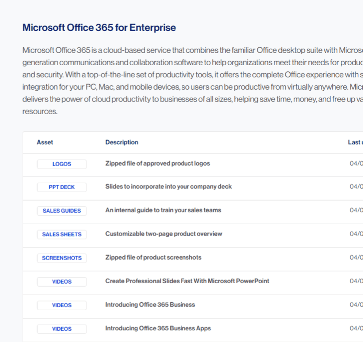 key product features