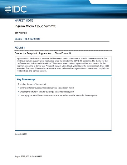 IDC Ingram Micro Cloud Summit