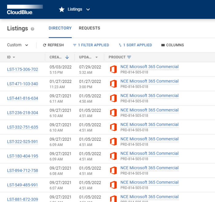 CloudBlue Catalog Management
