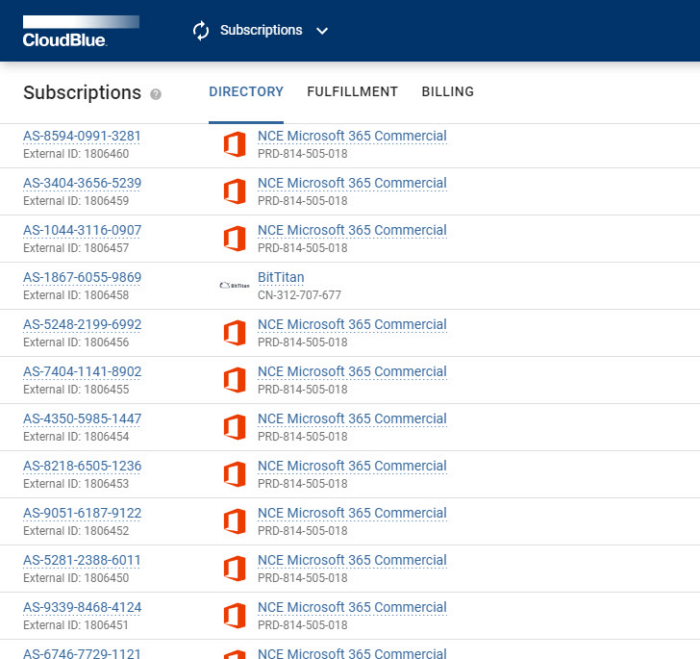 CloudBlue Subscriptions